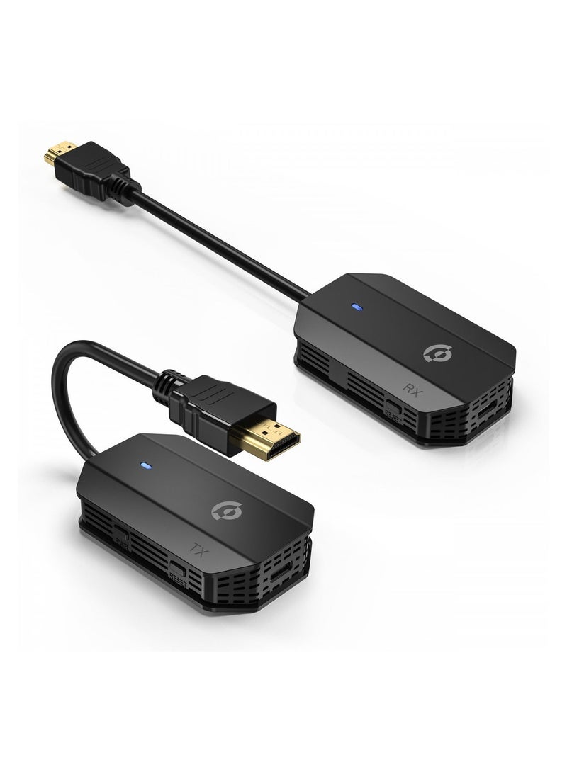 Powerology Wireless HDMI Mirroring Adaptor Pair with USB-C Cable Full HD 1080P - Black - Image 1